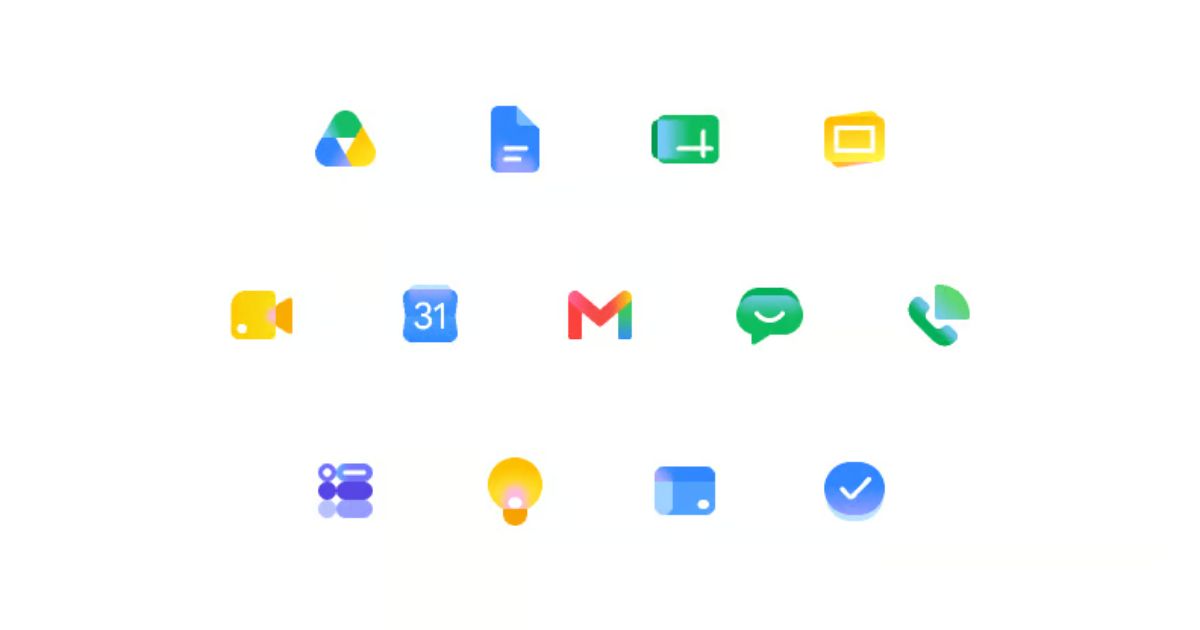 Google Workspace 2026 Icons Redesign