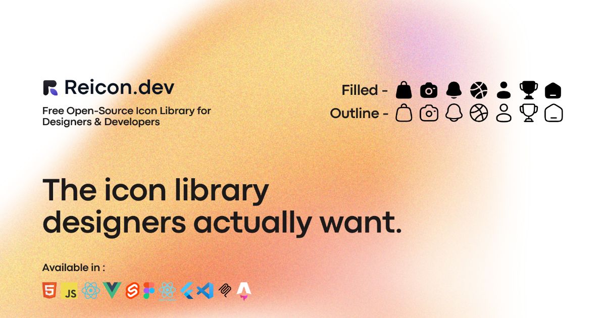 Reicon — Free Open-Source Icon Library