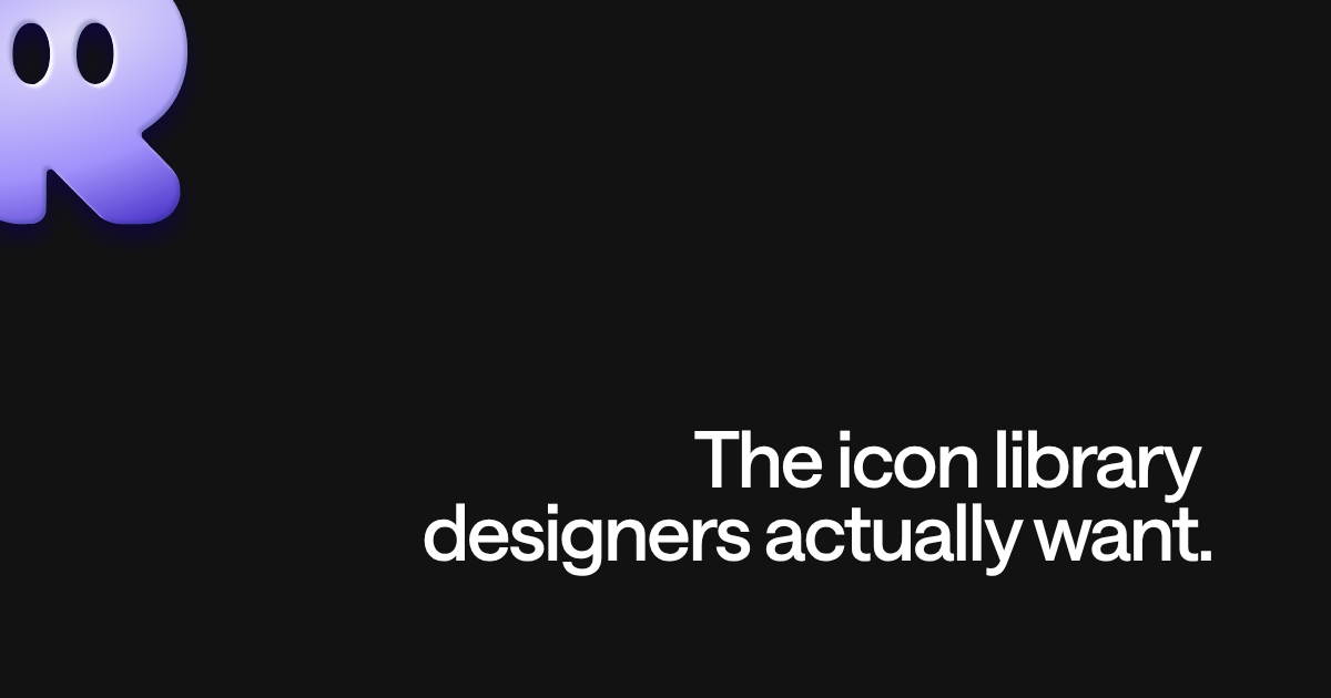 Reicon - Free Open-Source SVG Icon Library